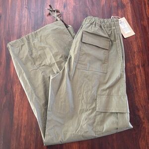 JJXX Women's Yoko Cosy Cargo Pants In Olive Green Size Medium New With Tags